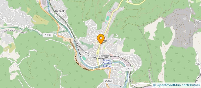 localisation de l'entreprise SYND INITIATIVE LA GRAND COMBE REG CEVEN  LA GRAND-COMBE