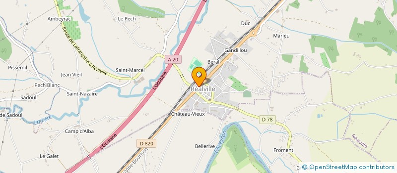 localisation de l'entreprise SYND INITIATIVE REALVILLE PAYRAC MIRABEL  REALVILLE