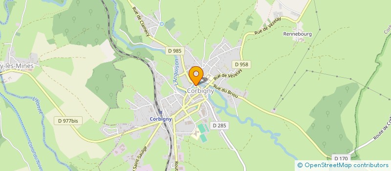 localisation de l'entreprise SYND INTER COM ALIME EN EAU POTAB REGION à CORBIGNY