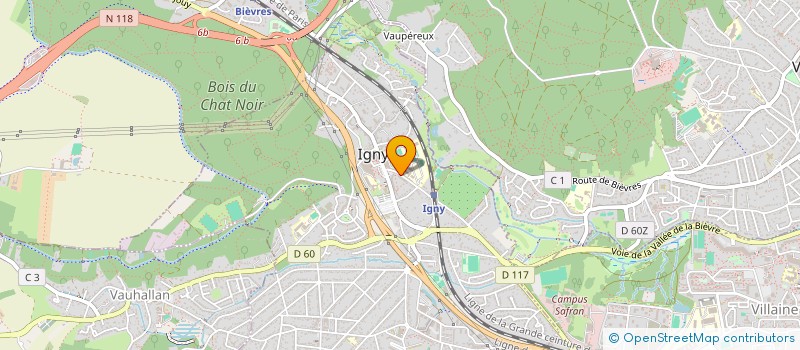 localisation de l'entreprise SYND INTER COM AMENAGEMENT DE BIEVRE 9 à IGNY