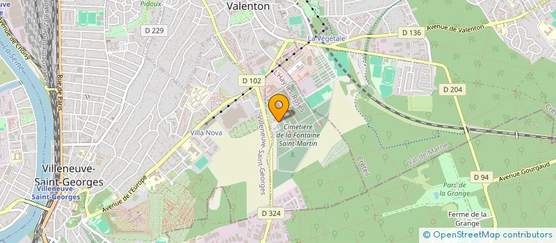 localisation de l'entreprise SYND INTER COM CONST GESTION CIMETIERE  VALENTON