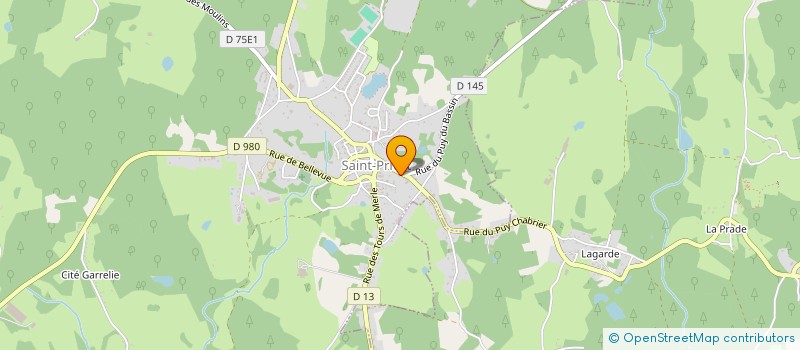 localisation de l'entreprise SYND INTER COM DES EAUX DU PUY DU BASSIN à SAINT-PRIVAT