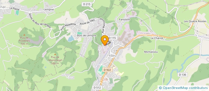 localisation de l'entreprise SYND INTER COM DISTR RURALE EAUX FONT MA à YDES