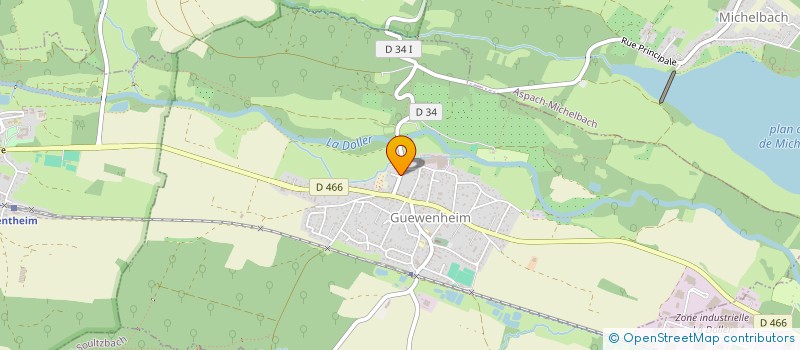 localisation de l'entreprise SYND INTER COM EAU POTABLE VALLEE DOLLER à GUEWENHEIM