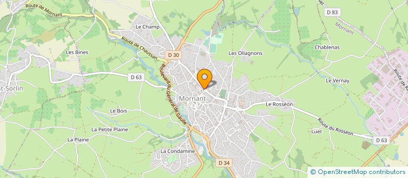 localisation de l'entreprise SYND INTER COM EAUX REG MILLERY MORNANT à MORNANT