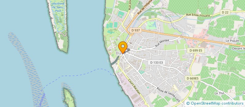 localisation de l'entreprise SYND INTER COM ELECTRIFICATION BLAYAIS à BLAYE