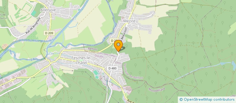 localisation de l'entreprise SYND INTER COM GESTION CES DE MORVILLARS à MORVILLARS