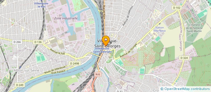 localisation de l'entreprise SYND INTER COM POUR EQUIP HOSP SUD EST R à VILLENEUVE-SAINT-GEORGES