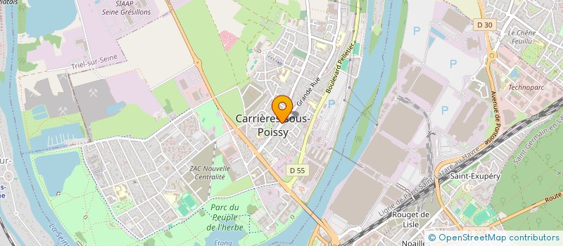 localisation de l'entreprise SYND INTER COM REALISATION COLLEGE à CARRIERES-SOUS-POISSY