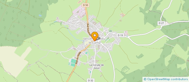 localisation de l'entreprise SYND INTER COM SECR MAIRIE CANTON VERCEL à VERCEL-VILLEDIEU-LE-CAMP