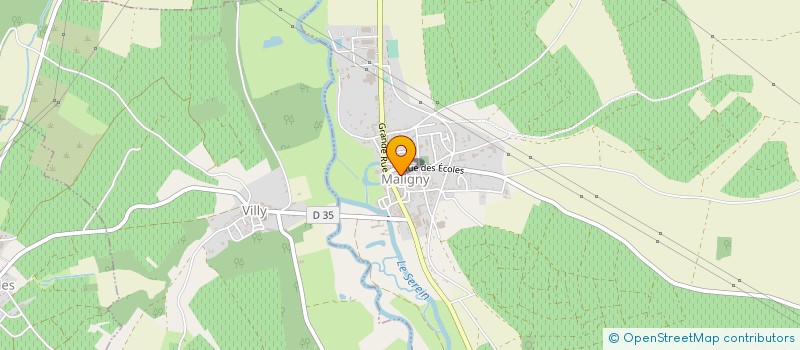 localisation de l'entreprise SYND INTER COM VOCATION SCOLAI MALIGNY à MALIGNY