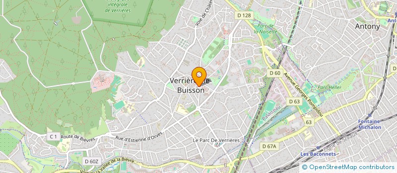 localisation de l'entreprise SYND INTER COMMUN CREAT FONCT CTRE MONTA à VERRIERES-LE-BUISSON