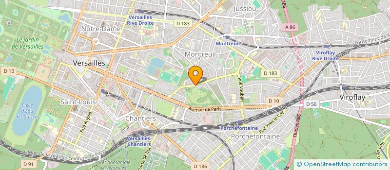 localisation de l'entreprise SYND INTER TRANSPORT ROUTI ILE DE FRANCE à VERSAILLES