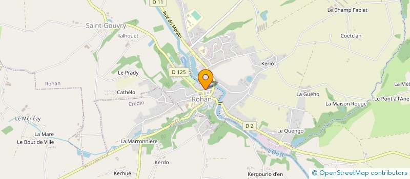 localisation de l'entreprise SYND INTERC CENTRE SECOURS DE ROHAN à ROHAN