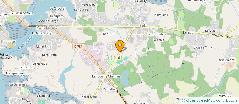 localisation de l'entreprise SYND INTERC CENTRE SECOURS ETEL ERDEVEN à BELZ