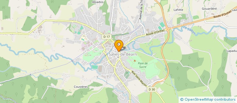 localisation de l'entreprise SYND INTERCO A VOCATION UNIQUE POUR LE REGROUPEMENT PEDAGOGIQUE DES COMMUNES DE AUTERRIVE LEREN ST-DOS ET ST-PE-DE-LEREN à SAINT-DOS
