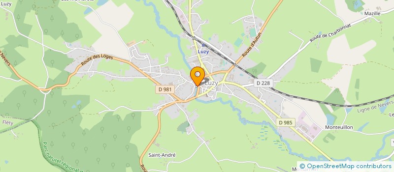 localisation de l'entreprise SYND INTERCOM ABATTOIR DU SUD MORVAN à LUZY