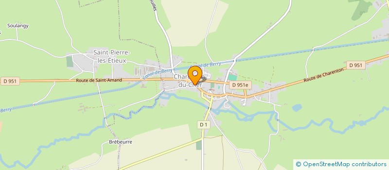 localisation de l'entreprise SYND INTERCOM ALIMENTATION EAU POTABLE à CHARENTON-DU-CHER