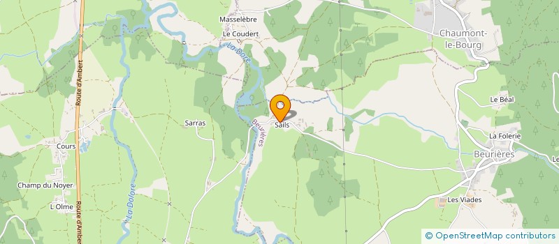 localisation de l'entreprise SYND INTERCOM AMENAGEMENT DE MASSELEBRE  CHAUMONT-LE-BOURG