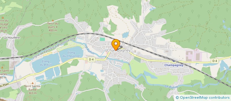 localisation de l'entreprise SYND INTERCOM ASSAINIS HTE VALLEE RAHIN  CHAMPAGNEY