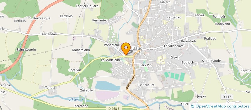 localisation de l'entreprise SYND INTERCOM CTRE SECOURS BAUD CAMORS à BAUD