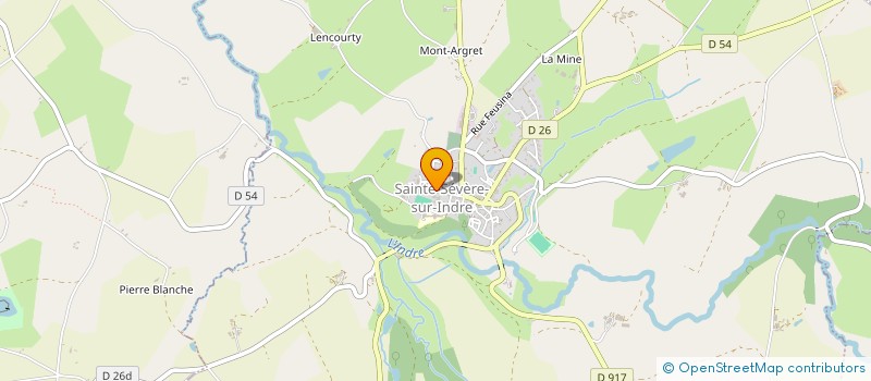 localisation de l'entreprise SYND INTERCOM DE LA REGION DE STE SEVERE à SAINTE-SEVERE-SUR-INDRE