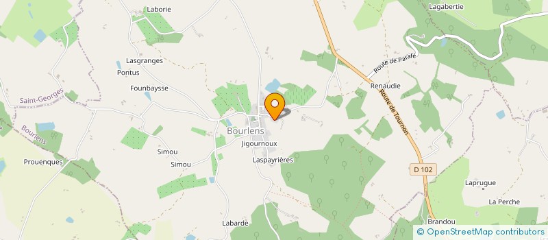 localisation de l'entreprise SYND INTERCOM DE TOURNON D AGENAIS  TOURNON-D'AGENAIS