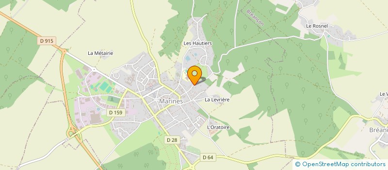 localisation de l'entreprise SYND INTERCOM DES EAUX DU VAL DE VIOSNE à MARINES
