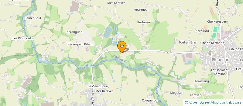 localisation de l'entreprise SYND INTERCOM DES EAUX ET ASSAINISSEMENT DE PLOUENAN à PLOUENAN