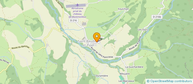 localisation de l'entreprise SYND INTERCOM EAUX SAINT JEAN D HERANS  SAINT JEAN D'HERANS