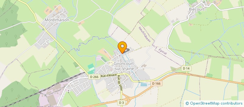 localisation de l'entreprise SYND INTERCOM EAUX VRAINE ET XAINTOIS à CHATENOIS
