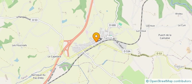 localisation de l'entreprise SYND INTERCOM ECOLE DU VIAUR à TANUS