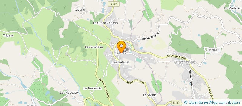 localisation de l'entreprise SYND INTERCOM ECOLE MATERNELLE JUILLAC  JUILLAC