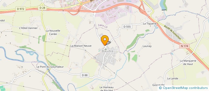 localisation de l'entreprise SYND INTERCOM GESTION AFFAIRES SCOLAIRES à BAUDRE