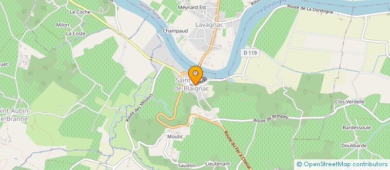 localisation de l'entreprise SYND INTERCOM GESTION COLLEGE DE BRANNE  BRANNE