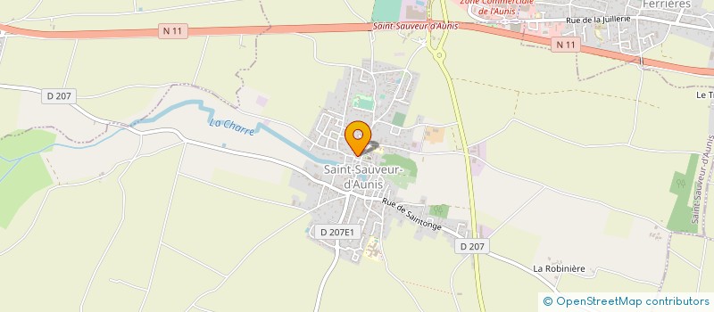 localisation de l'entreprise SYND INTERCOM GESTION DECHETTERIE PORTE à SAINT SAUVEUR D'AUNIS