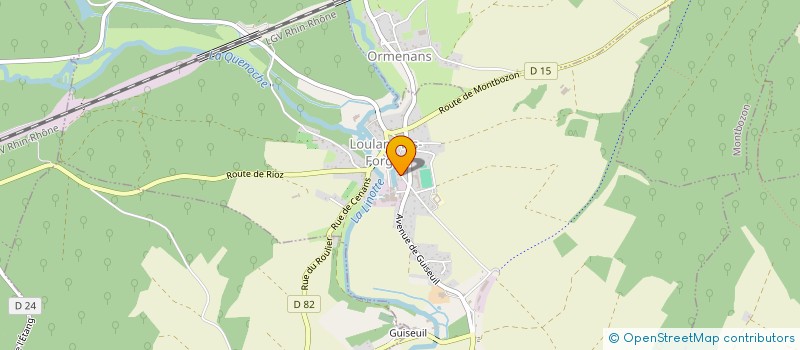 localisation de l'entreprise SYND INTERCOM LUTTE CONTRE INCENDIE à LOULANS-VERCHAMP