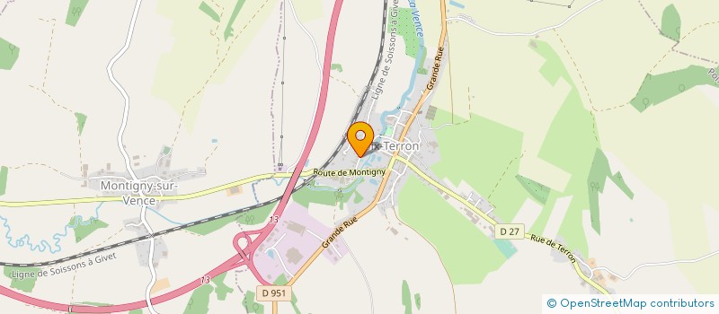 localisation de l'entreprise SYND INTERCOM POLE SCOLAIRE ROBERT GOBEZ  POIX-TERRON