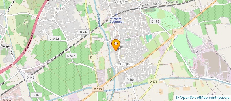 localisation de l'entreprise SYND INTERCOMMUNAL A VOCATION MULTIPLE DU MOYEN-RHONY  CODOGNAN