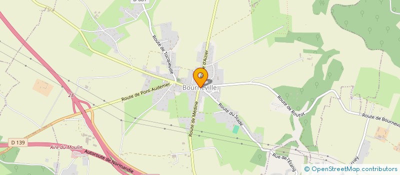 localisation de l'entreprise SYND INTERCOMMUNAL A VOCATION SCOLAIRE DE BROTONNE à BOURNEVILLE-SAINTE-CROIX