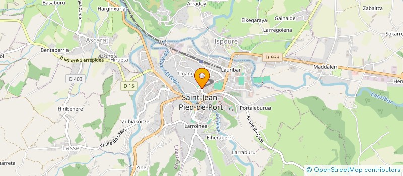 localisation de l'entreprise SYND INTERCOMMUNAL A VOCATION SCOLAIRE DE GARAZI à SAINT-JEAN-PIED-DE-PORT