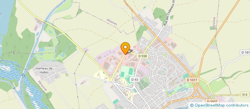 localisation de l'entreprise SYND INTERCOMMUNAL A VOCATION SCOLAIRE DE LA REGION DE PERONNE à PERONNE
