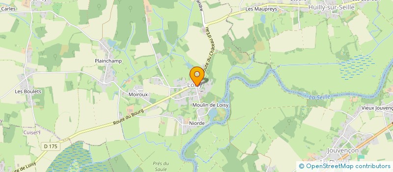 localisation de l'entreprise SYND INTERCOMMUNAL A VOCATION SCOLAIRE DE LOISY - HUILLY SUR SEILLE  LOISY