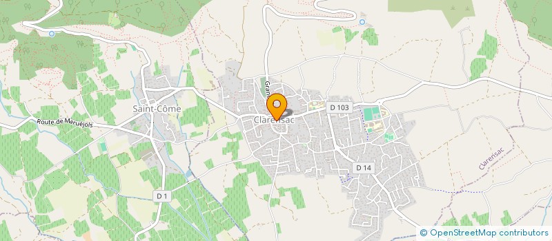 localisation de l'entreprise SYND INTERCOMMUNAL A VOCATION UNIQUE DE VOIRIE à SAINT-COME-ET-MARUEJOLS