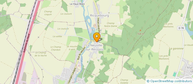 localisation de l'entreprise SYND INTERCOMMUNAL D ADDUCTION D EAU DE LA VALLEE DU MATZ à LA NEUVILLE-SUR-RESSONS