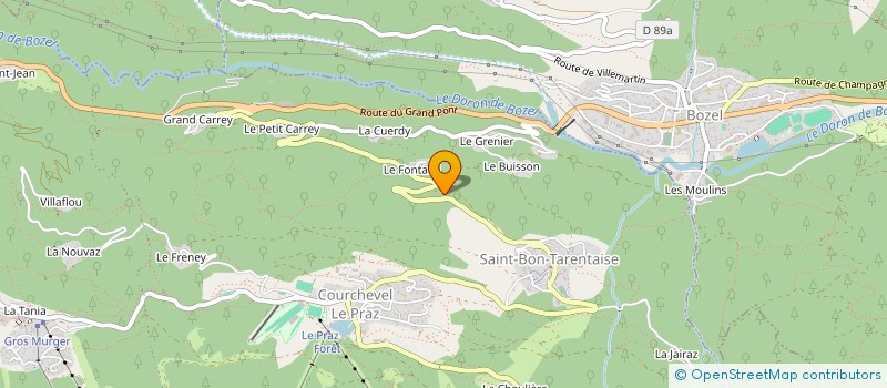 localisation de l'entreprise SYND INTERCOMMUNAL D'ASSAINISSEMENT DE LA VANOISE à COURCHEVEL