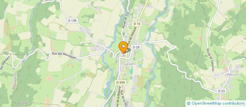localisation de l'entreprise SYND INTERCOMMUNAL D'HOUNTAGNERES à GALAN