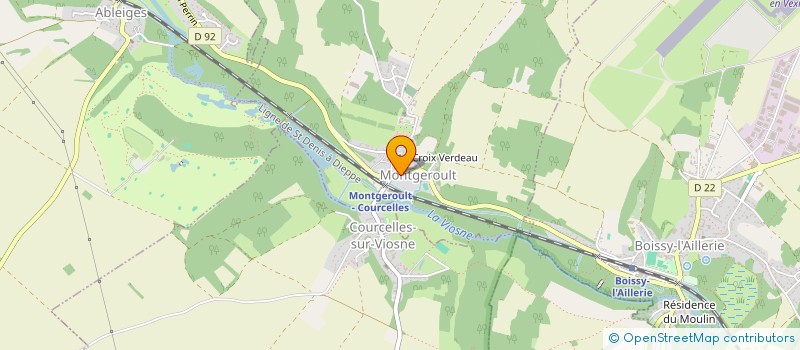 localisation de l'entreprise SYND INTERCOMMUNAL D'INTERET SCOLAIRE DE COURCELLES-SUR-VIOSNE, MONTGEROULT à MONTGEROULT