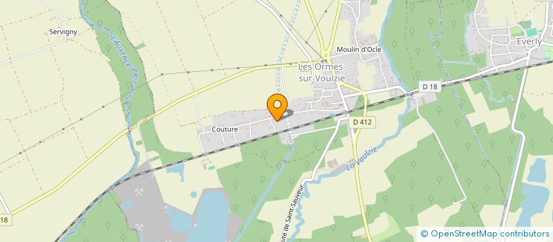 localisation de l'entreprise SYND INTERCOMMUNAL DE COLLECTE ET DE TRAITEMENT DES EAUX USEES DE CHALMAISON EVERLY ET LES ORMES SUR VOUZIES à LES ORMES-SUR-VOULZIE