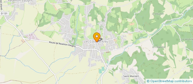 localisation de l'entreprise SYND INTERCOMMUNAL DE GESTION DE L'ENSEIGNEMENT MUSICAL à LES COTES-D'AREY